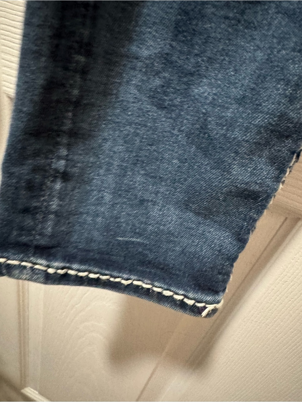 Vigoss Dark Blue Skinny Jeans with Contrast Stitching - Picture 6 of 9